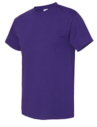 a purple t - shirt on a white background